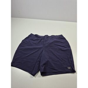 L.L. Bean Stretch UPF Shorts Womens 22W Plus Blue 9 Inseam UV SunSmart Hiking